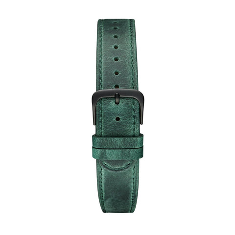 Green Black Leather