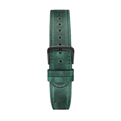 Green Black Leather