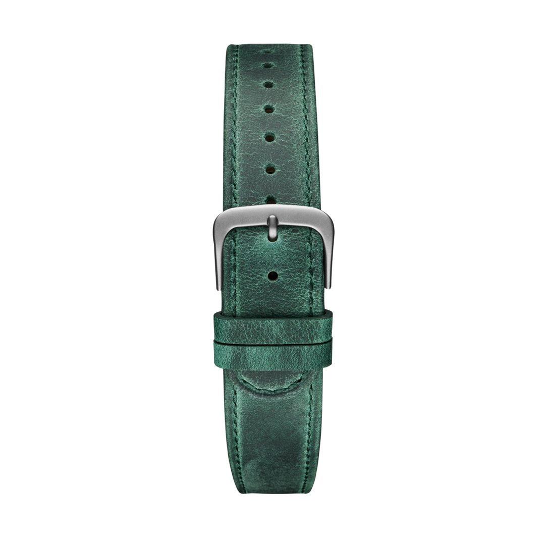 Green Grey Leather